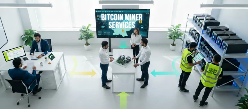 Bitcoin Miner Services Pakistan - Professional Cryptocurrency Mining Consultancy Team