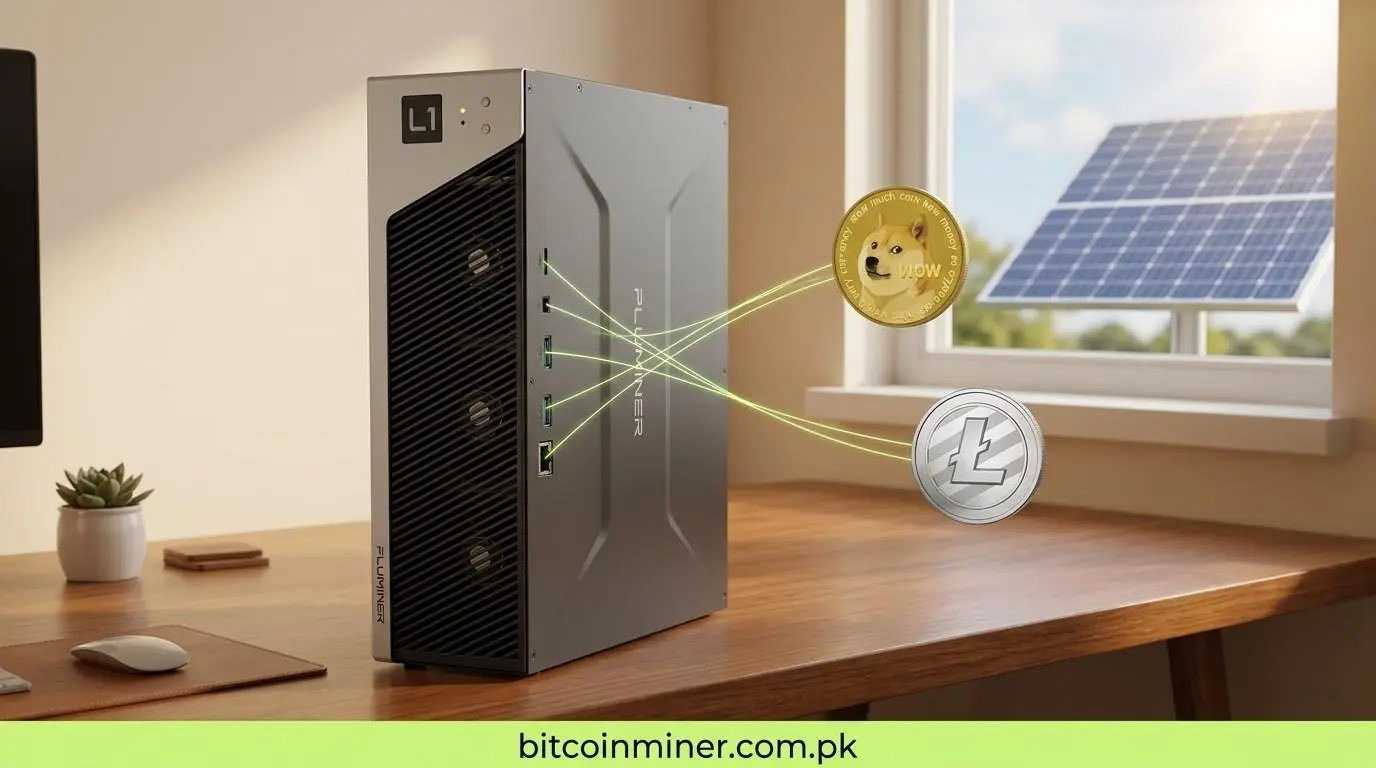 Fluminer L1 Pro 6GH/s Dogecoin Litecoin home miner for small solar setup Pakistan 2026 - Bitcoin Miner Pakistan
