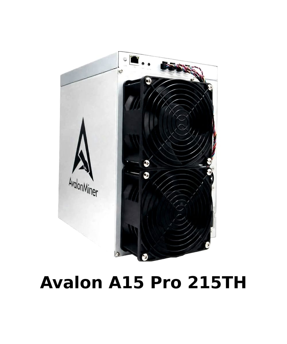 Canaan Avalon A15 Pro 215TH/S 3612W SHA-256 Air Cooled Bitcoin ASIC Miner Available in Pakistan